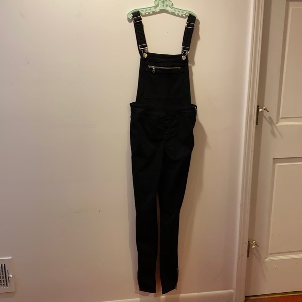 H&M Divided Black Long Overalls